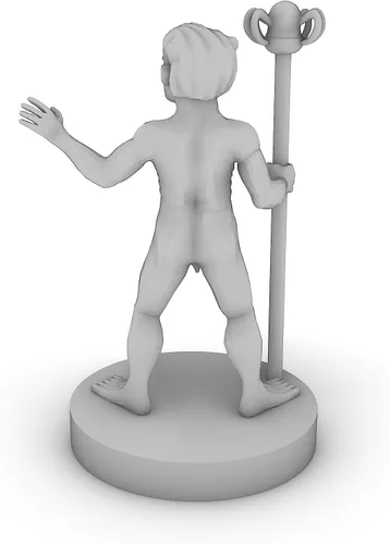 Miniatura 4 de Gnome Naked Wizard Mesa DND Gaming Miniatura