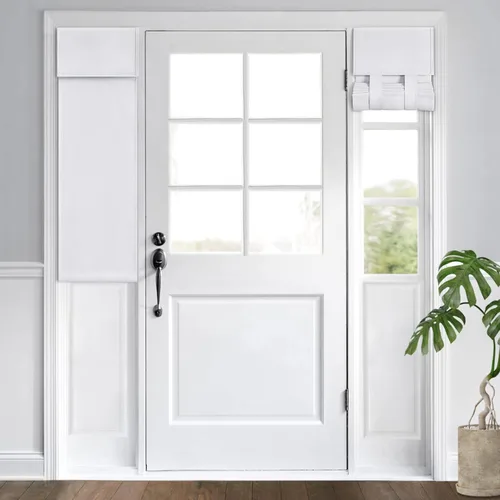 Miniatura 99 de HOMEIDEAS Cortinas Opacas para Aula para Puerta Principal, Cubierta de Ventana de Puerta de Aula, Persianas de Privacidad con Aislamiento Térmico
