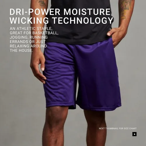 Miniatura 6 de Russell Athletic Dri-Power Performance - Pantalón corto con bolsillos para hombre