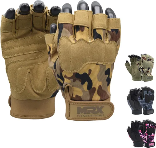 MRX - Guantes de entrenamiento para hombres y mujeres, transpirables, guantes de ejercicio ajustados para levantamiento de pesas, ciclismo,