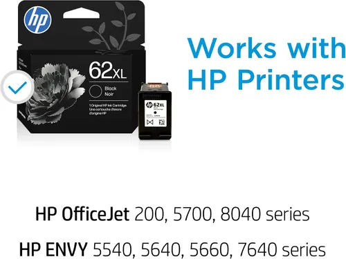 Miniatura 3 de Cartucho de tinta original HP 62 X L Negro, para papel (C2P05AN)
