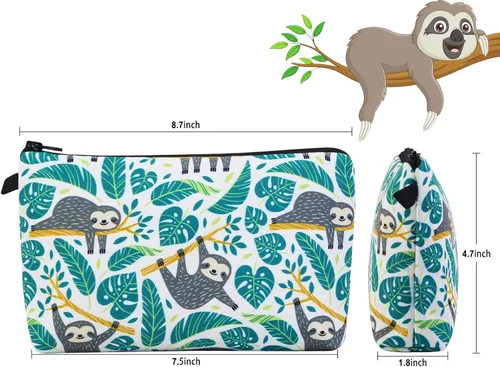 Miniatura 2 de MAGEFY Bolsa de maquillaje pequeña impermeable, bolsa de cosméticos portátil de viaje con cremallera, bolsa de maquillaje ligera