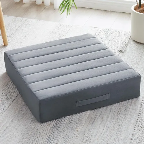 Miniatura 29 de JKMAX 2 Piezas Almohadas de Espuma de Alta Densidad para Piso - Almohadas Grandes Mejoradas para Asientos de Adultos - Cojín de Piso para Exteriores