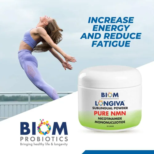 Miniatura 7 de Biom NMN Sublingual Powder. Número de productos incluidos: 1 pieza(s). Mononucleótida de nicotinamida nanotizada avanzada, regeneración