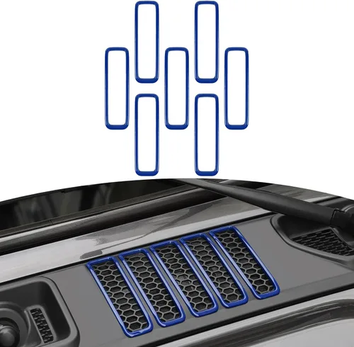 Miniatura 15 de RT-TCZ para Rejilla de Capó de Capó de Jeep JL para Jeep Wrangler JL JLU 2018-Actual para Gladiator JT 2020-Actual Accesorios Exteriores de Fibra