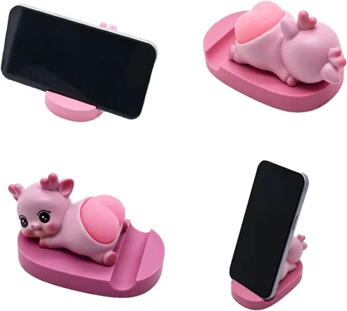 Miniatura 14 de Lindo animal dinosaurio teléfono celular titular, pequeño escritorio teléfono soporte soporte para iPhone Android Samsung Galaxy Note Aaurio