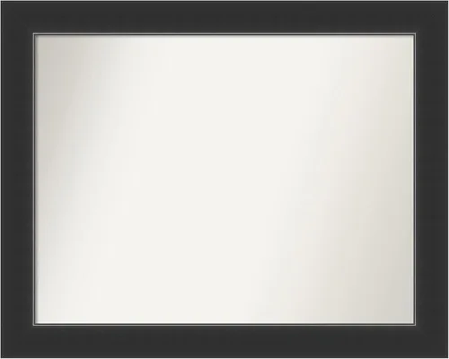 Miniatura 184 de Amanti Art Espejo personalizado, espejo de baño negro Astor, espejo de pared o espejo de tocador de baño sobre el fregadero (25 x 25 pulgadas)