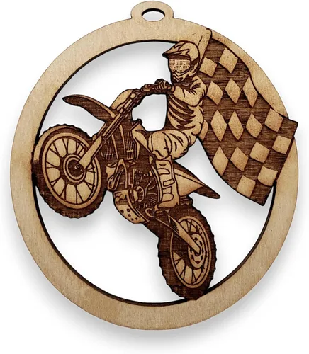 Motocross Ornament, Motocross Gifts, Dirt Bike Gifts, Dirt Bike Ornament for Christmas Tree, Handmade in The USA