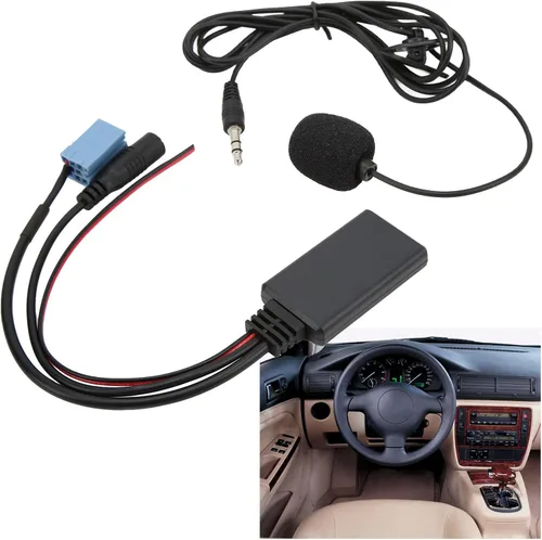 Miniatura 5 de Tbest Cable estéreo Bluetooth5.0 Aux in 0.138 in Jack Iso 7 607 897 093 Terminales de reemplazo de micrófono manos libres y arneses de cableado