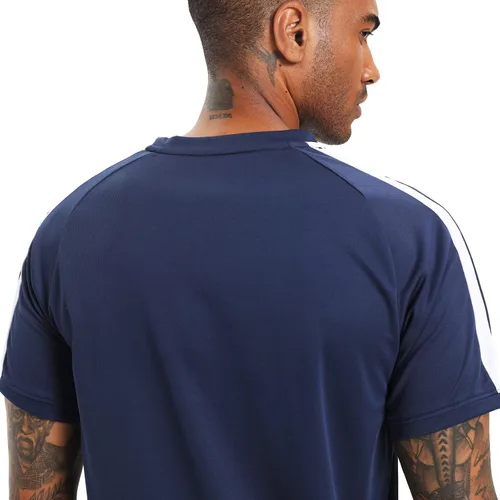 Miniatura 5 de RPOVIG Conjunto de entrenamiento de camisas, pantalones cortos paquete de 3 unidades de ropa para hombre, conjunto corto, gimnasio, atletismo