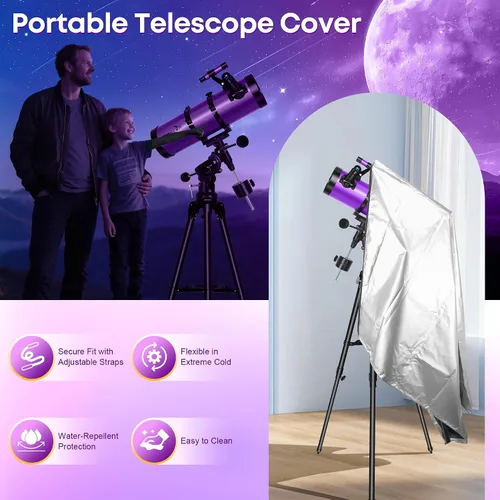 Miniatura 7 de Telescopio, telescopio reflector newtoniano 150EQ para adultos y principiantes, telescopios profesionales para adultos de alta potencia