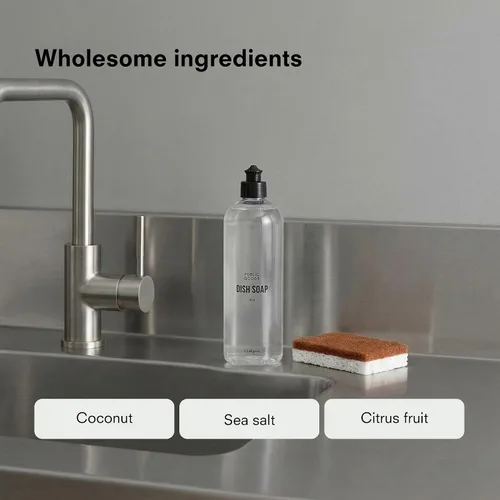 Miniatura 4 de Public Goods Jabón natural para platos Jabón de cocina A base de plantas y vegano Líquido detergente transparente para platos Fórmula