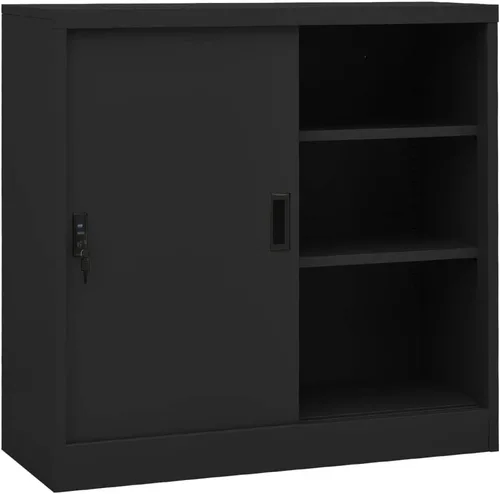 Miniatura 13 de Archivador de metal de 2 cajones, archivador de acero para oficina con cerradura para el hogar y la oficina, 35.4 x 18.1 x 28.5 pulgadas (blanco)