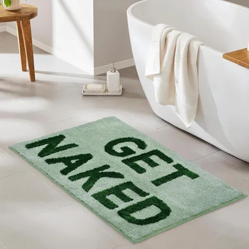 Miniatura 6 de Zeeinx Get Naked - Tapete de baño lindo para decoración de baño, alfombras de baño antideslizantes de microfibra lindas, decoración de baño Verde