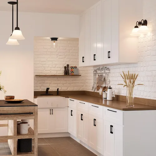 Miniatura 7 de Design House Paquete de 2 lámparas de techo empotradas para interiores y exteriores, diseño de casa de diseño, paquete de 2