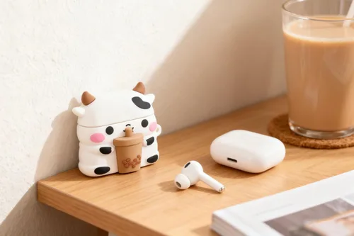 Miniatura 7 de Funda Linda para AirPods Pro 3 Funda(2025) con Kit Limpiador, Graciosa Funda de Dibujos Animados 3D para Airpods Pro de 3ª Generación, Funda