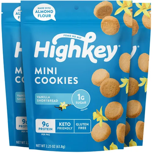 Miniatura 20 de HighKey Muffins de plátano bajos en azúcar, bocadillos keto bajos en carbohidratos de 2 onzas, paquete de 3, mini magdalenas sin gluten con fibra