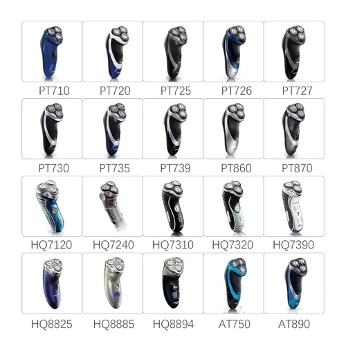 Miniatura 4 de Cabezales de repuesto HQ8 compatibles con Philips PT724/PT735 y más, cuchillas HQ8 aptas para afeitadoras PT720/721/722/723/725/726/728/729/730