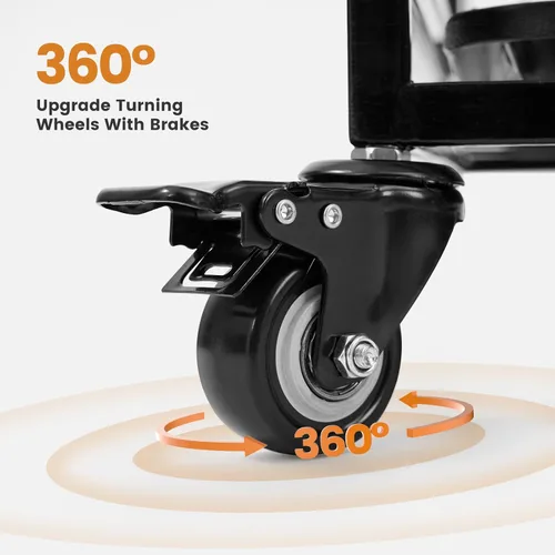 Miniatura 4 de Gardner Pet Jaula para perros resistente de 43 pulgadas con ruedas, jaula de metal plegable para perros pequeños y grandes, jaula indestructible