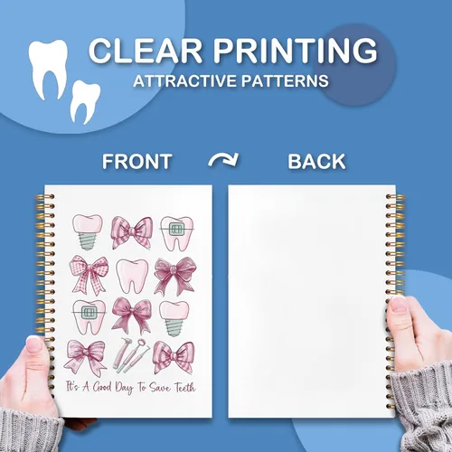 Miniatura 5 de Cuaderno de regalos para dentistas, asistente de higienista dental, regalos de oficina para mujeres, cuaderno de tapa dura en espiral de 5.5 x 8.3