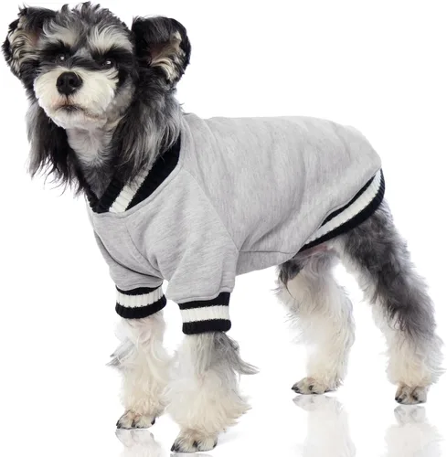 Miniatura 21 de FUAMEY Sudadera con capucha para perro - Suéter de forro polar para mascotas cálido de invierno, suave, lindo suéter azul para perrito, niño o niña