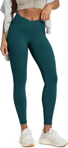 Miniatura 19 de ODODOS Leggings Suaves como Mantequilla de Cintura Cruzada con Bolsillos para Mujeres, ODCLOUD Pantalones de Yoga Lounge Cruzados de 25" / 28
