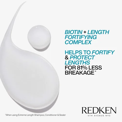 Miniatura 5 de Redken Extreme Length Biotin Shampoo & Conditioner Set For Longer Hair – Promotes Healthy Hair Growth, Strengthens Damaged Hair, Prevents Hair