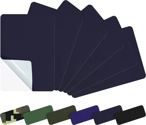 Miniatura 17 de Azobur Parches de reparación de chaquetas de plumón, impermeables, autoadhesivos, parches de tela de nailon para chaquetas hinchadas