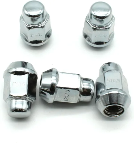 Miniatura 6 de TEMO Tornillo de bloqueo de rueda de tuerca de bellota de 20 piezas de cromo negro 1/2 pulgadas-20 bultos