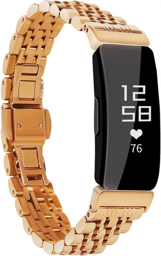 Miniatura 11 de Metal Bracelet Compatible with Fitbit Inspire/Inspire HR/Inspire 2 Bands, Stainless Steel Replacement Strap Wristband Accessories for Inspire