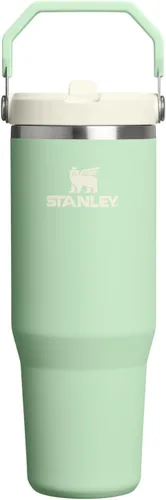 Miniatura 59 de Stanley IceFlow - Vaso con pajilla abatible con asa, de 20 onzas, tapa giratoria y popote abatible, botella de agua resistente a fugas, acero