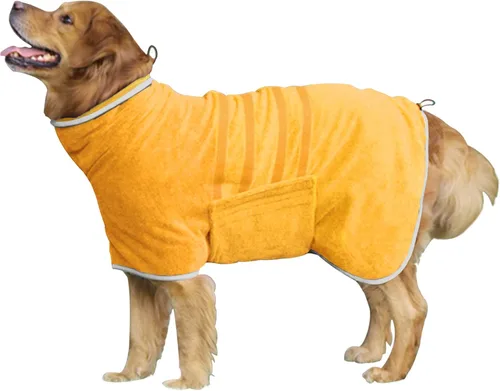 Miniatura 12 de Abrigo de Secado para Perros - Toalla de Baño para Perros de Secado Rápido - Bata de Baño para Mascotas de Microfibra Super Absorbente, Abrigo