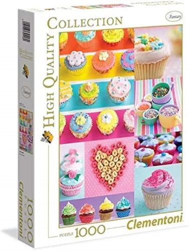 Clementoni 39419 Clementoni-39419-Colección de alta calidad, donas dulces, 1000 piezas, multicolor