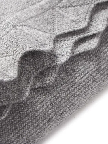 Miniatura 3 de State Cashmere Luxe - Manta ligera con dobladillo festoneado, 100% cachemira pura, manta decorativa ultra suave para sofá, sofá y cama