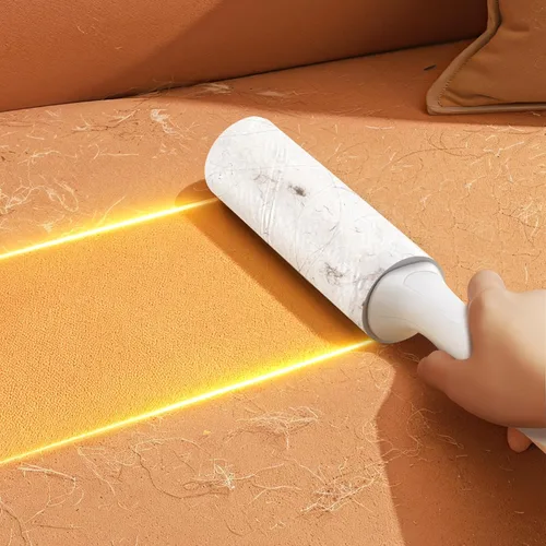 Miniatura 6 de Rodillo de pelusa extra adhesivo para pelo de mascotas, 200 hojas, rodillos de pelusa para viajes, paquete de 4 unidades, papel resistente