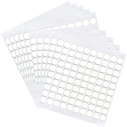 Pistha 10 hojas de espuma de puntos redondos adhesivos de doble cara 3D para manualidades hechas a mano o suministros de oficina, 1000 unidades, 2