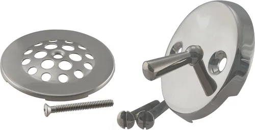 Miniatura 2 de Westbrass Beehive Grid - Rejilla para bañera con placa frontal de palanca de viaje, cromo pulido, D92-26
