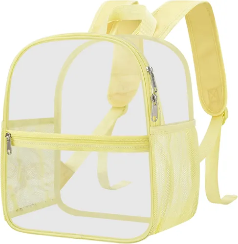 Miniatura 42 de Mochila transparente Oraben para eventos de estadio, mochila transparente para estadio 12x6x12, Negro, Pequeño