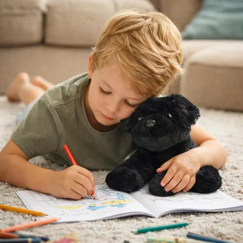 Miniatura 4 de WEIGEDU Small Retrievers Labs Labrador Cachorro Perro Animales de Peluche Juguetes de Felpa para Niños Niñas Cumpleaños Hora de Dormir Pascua, 7.9