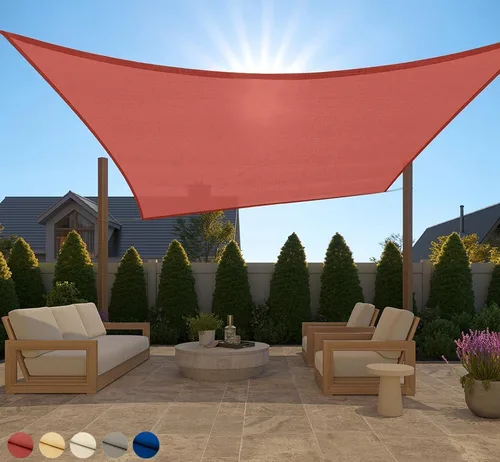 Miniatura 46 de GORILLA GRIP Toldo rectangular resistente con protección UV, resistente a la decoloración, desgarros y al óxido, bordes curvos que bloquean la luz