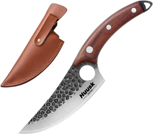 Smith Chu Regalo para hombres Cuchillo vikingo forjado a mano Acero de alto carbono Japón Cuchillos de chef para barbacoa Carne Verduras Corte