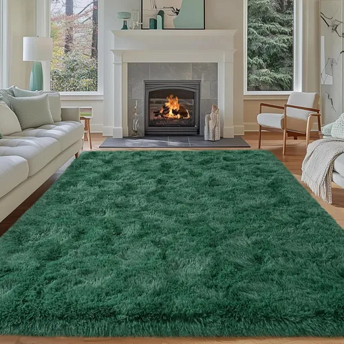 Miniatura 48 de Dssimo - Alfombra superesponjosa para la habitación, alfombra de área moderna, pequeña, suave y acogedora de felpa para niños, niñas y adolescentes