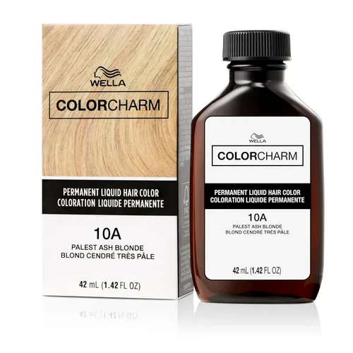 Wella Color Charm - Tinte líquido permanente para el cabello para cobertura de canas, rubio ceniza
