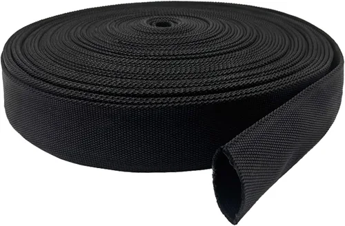 Miniatura 8 de Funda protectora de nailon para manguera, cubierta de cable, manguera hidráulica de antorcha Tig, diámetro interior de 1 pulgada, 10 pies