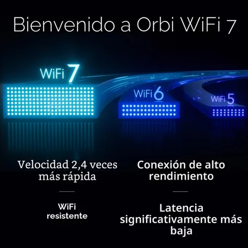 Miniatura 9 de NETGEAR Orbi 870 Series Tri-Band WiFi 7 Mesh System (RBE872) - Router + 1 extensor de satélite, características de seguridad, hasta 21 Gbps, cubre