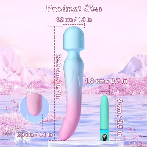 Miniatura 5 de Juego de vibrador de punto G y bala - Vibradores sexuales para mujeres, consolador de clítoris con 7 modos de vibración, masajeador de varita