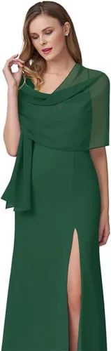 Miniatura 14 de Chales de gasa para mujer, bufandas para dama de honor, boda, noche, graduación, fiesta, ocasiones especiales, vestidos de 90 x 20 pulgadas