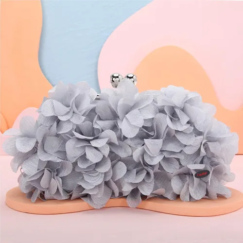 Miniatura 3 de Fawziya Carteras con corte floral para mujer, bolsos y embragues de noche