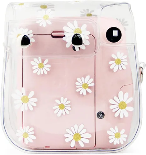 Miniatura 4 de Yitengteng Funda para cámara Fujifilm Instax Mini 11/9/8, cubierta protectora de cámara de PVC ajustable, bolsa transparente con correa