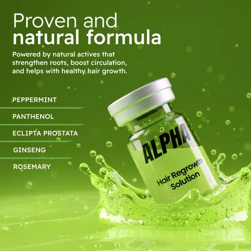 Miniatura 4 de AlphaInfuse™ Suero nutritivo para el cuero cabelludo para hombres – Mezcla botánica de ginseng y Eclipta para un cabello de aspecto más completo